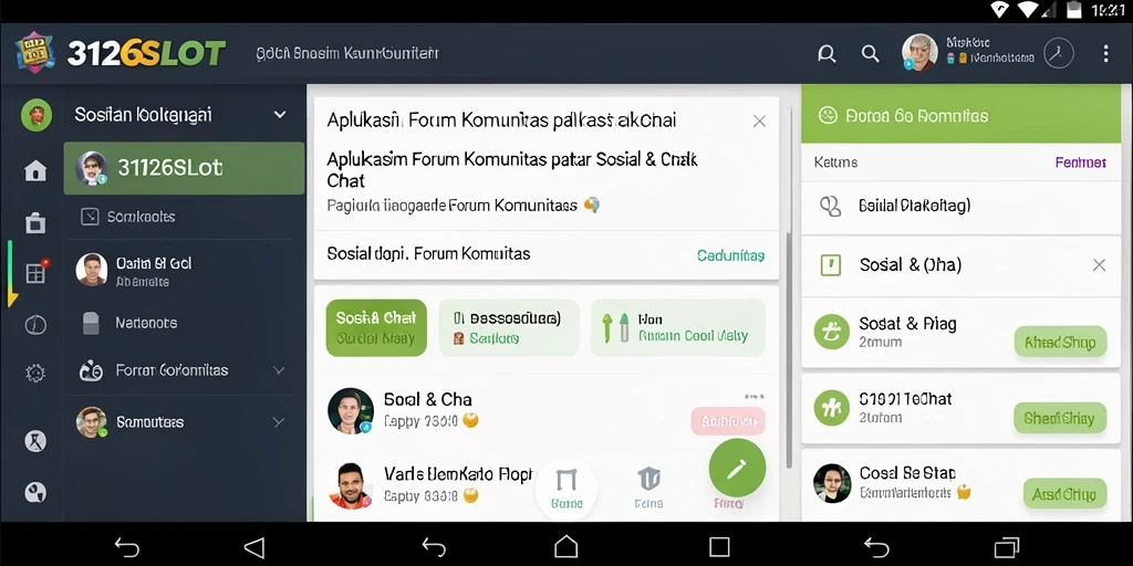 Antarmuka pengguna aplikasi 3126SLOT yang interaktif dan menarik.