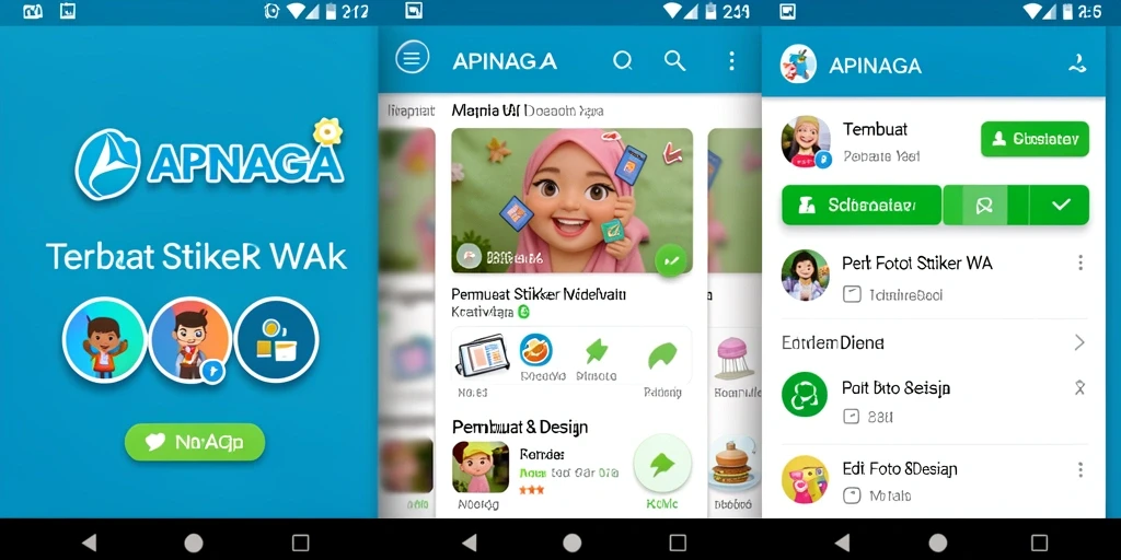 Tampilan antarmuka APINAGA yang sederhana dan mudah digunakan.