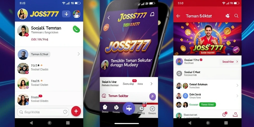 Antarmuka JOSS777 yang sederhana dan menarik.