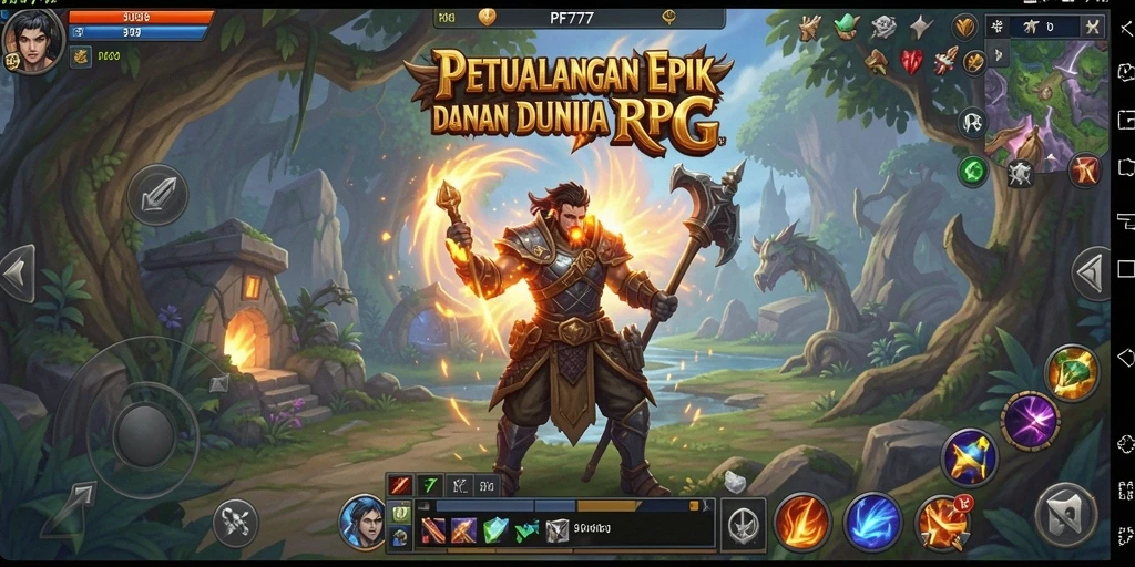 Tampilan antarmuka permainan PF777 yang menakjubkan dan interaktif.